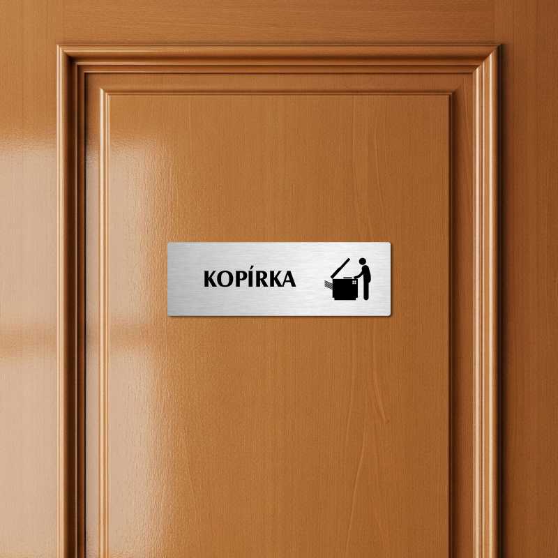 Kopírka, 200x66mm, zlatá popiska s okrasným rámečkem  